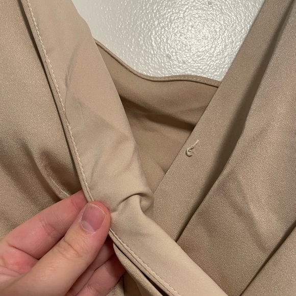 Marchesa Notte Bridesmaids Champagne Cowl Back Gown Size 2 - Picture 6 of 9